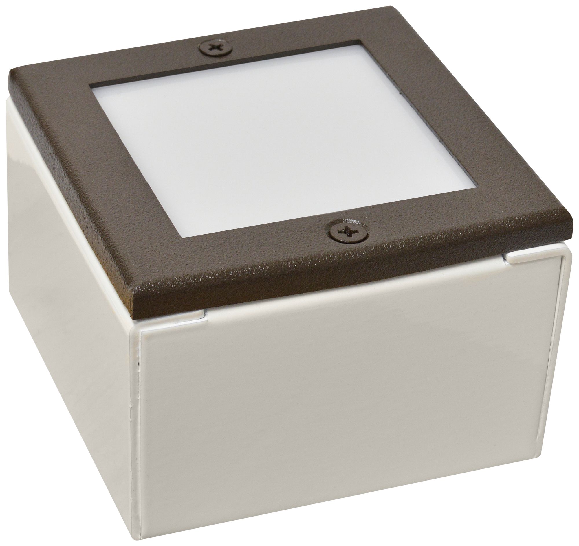 Black Texture 8" Square LED Paver Light