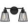 Quoizel Atticus 8 3/4" High Earth Black 2-Light Wall Sconce