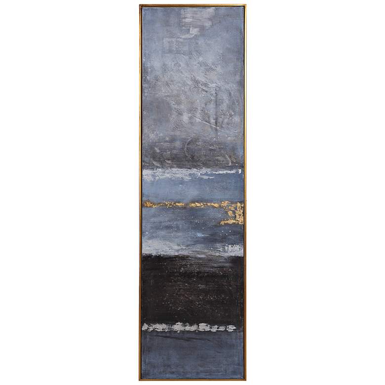 Uttermost Winter Sea Scape 73&quot; High Framed Canvas Wall Art