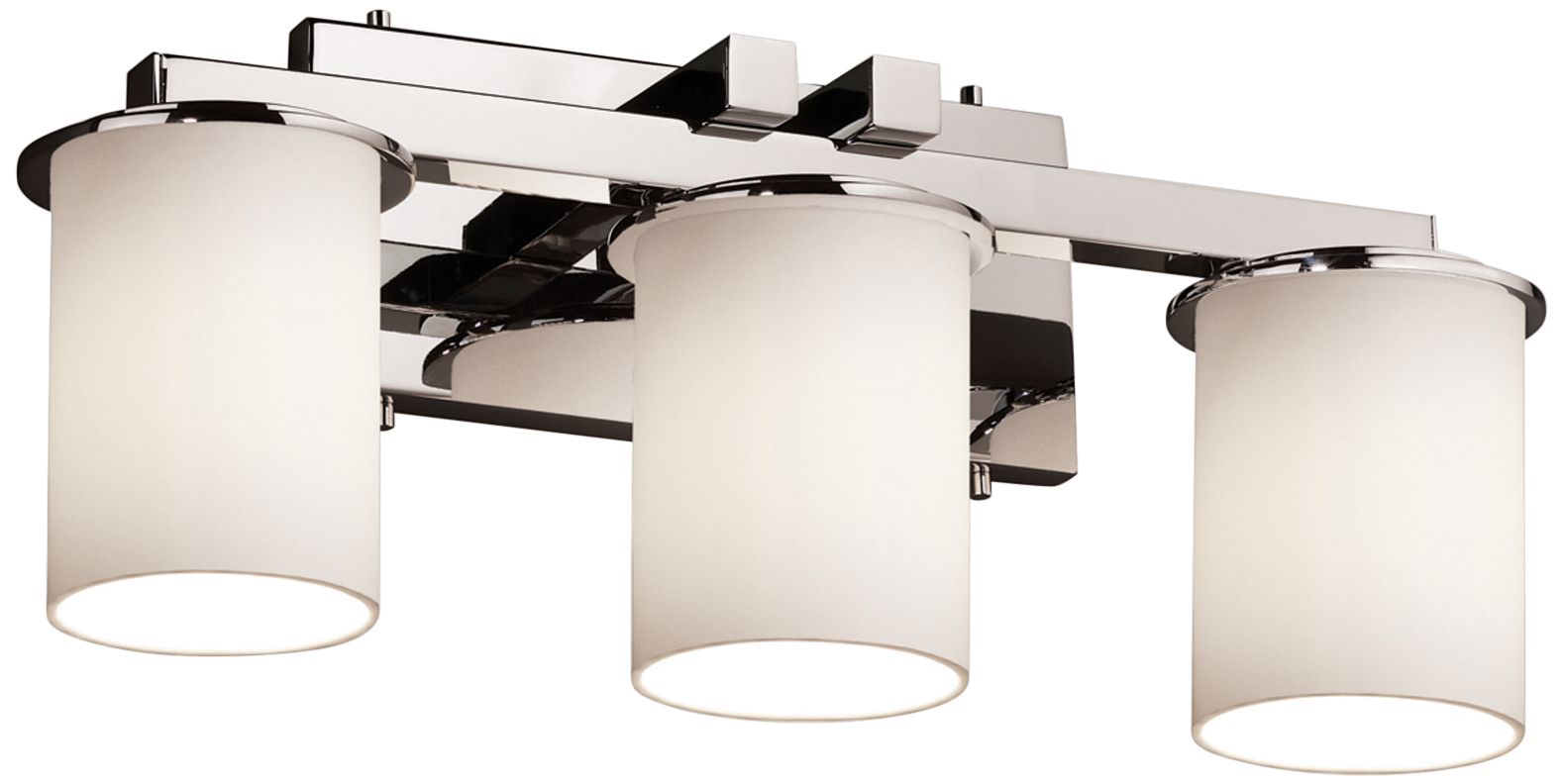 Justice Design Dakota 29" Wide Nickel 3-Light Bathroom Light