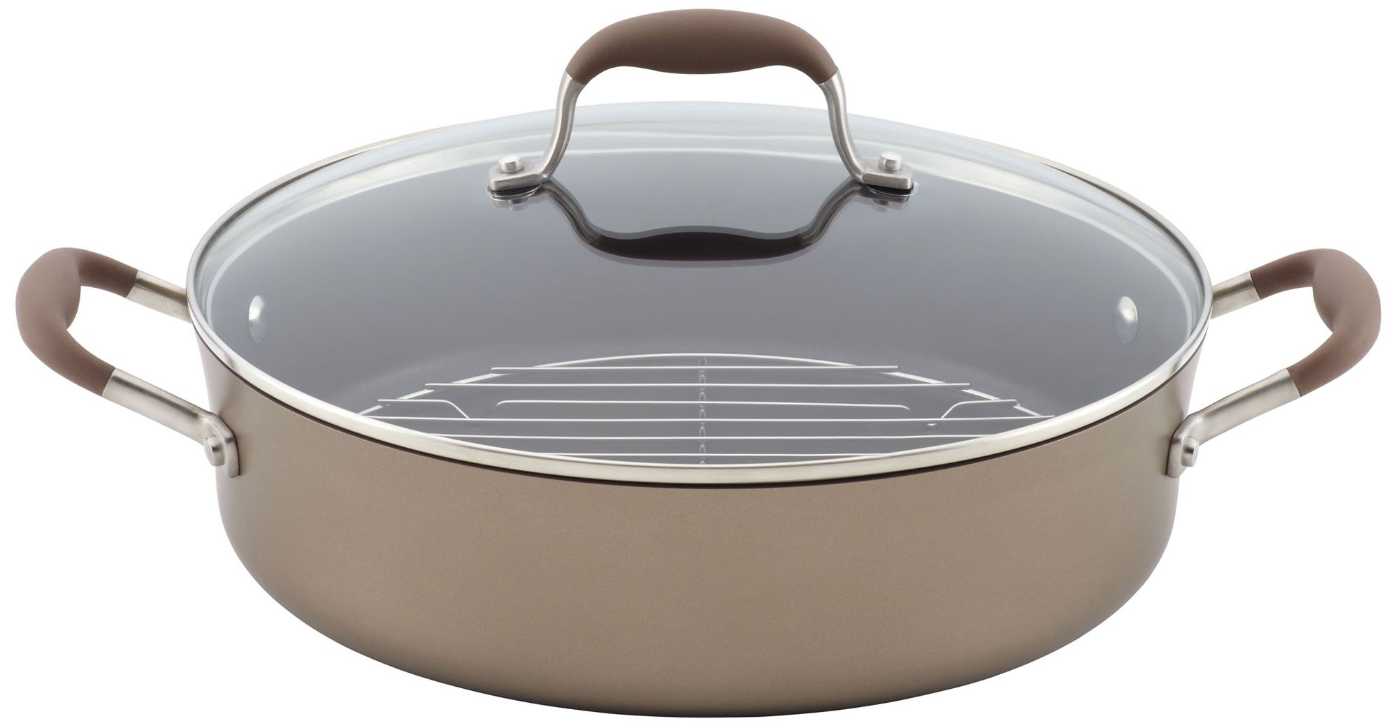 Anolon Advanced Bronze Nonstick 5.5-Qt Covered Braiser