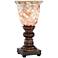 Mosaic Ivory Glass 12" High Uplight Accent Lamp