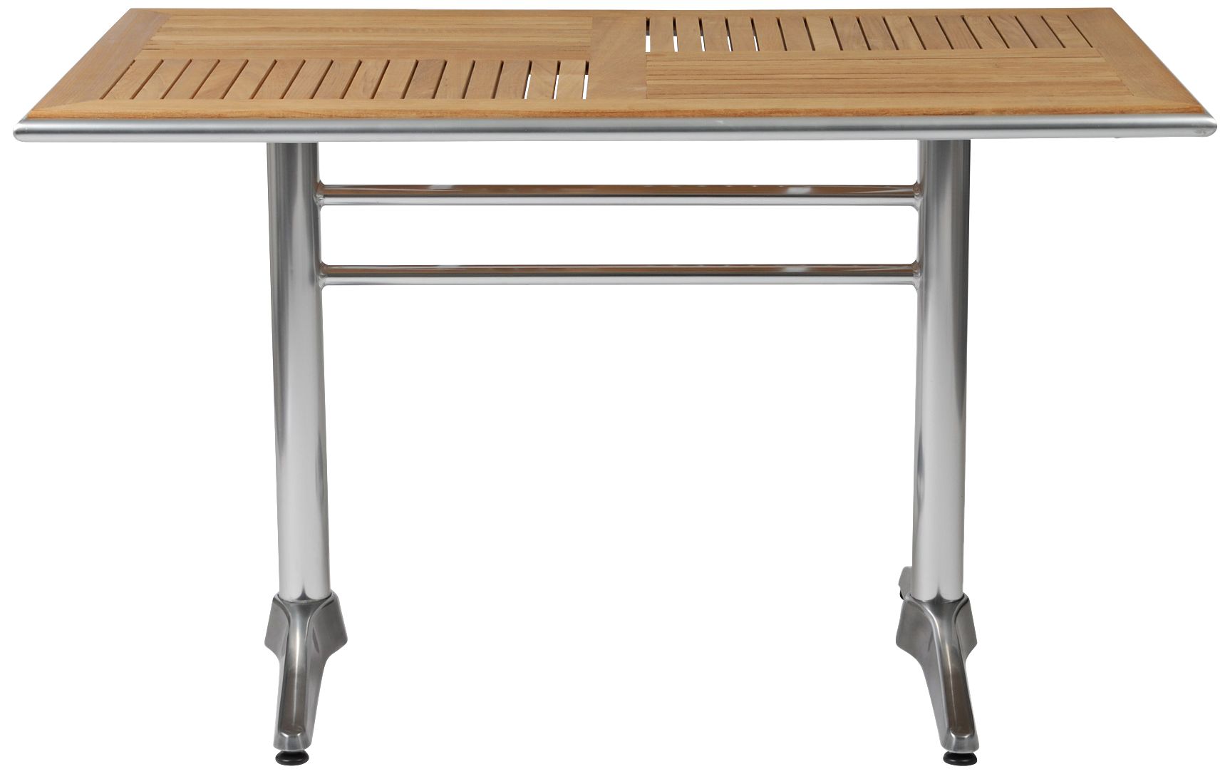 Sherwood Teak Top Aluminum Dining Table