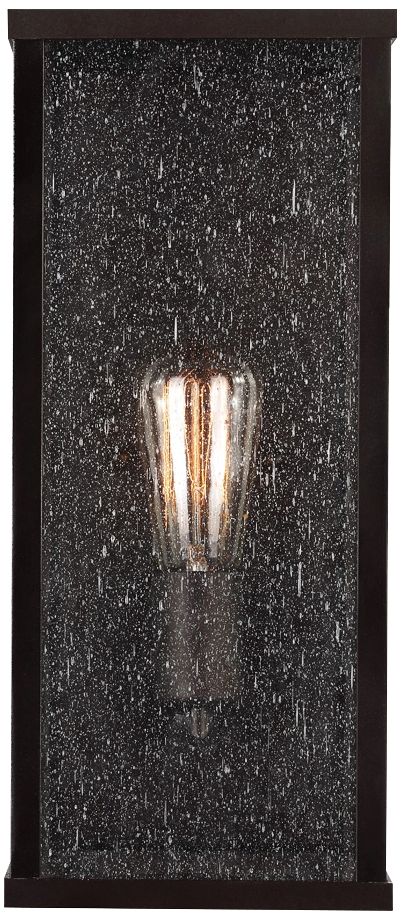 Feiss Lumiere 15" High Outdoor Wall Light in Bronze