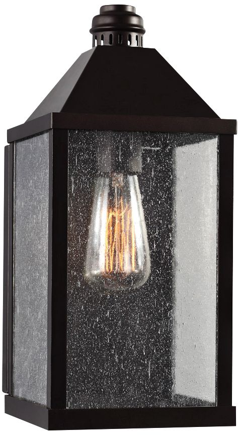 Feiss Lumiere 14" High Bronze Outdoor Wall Light