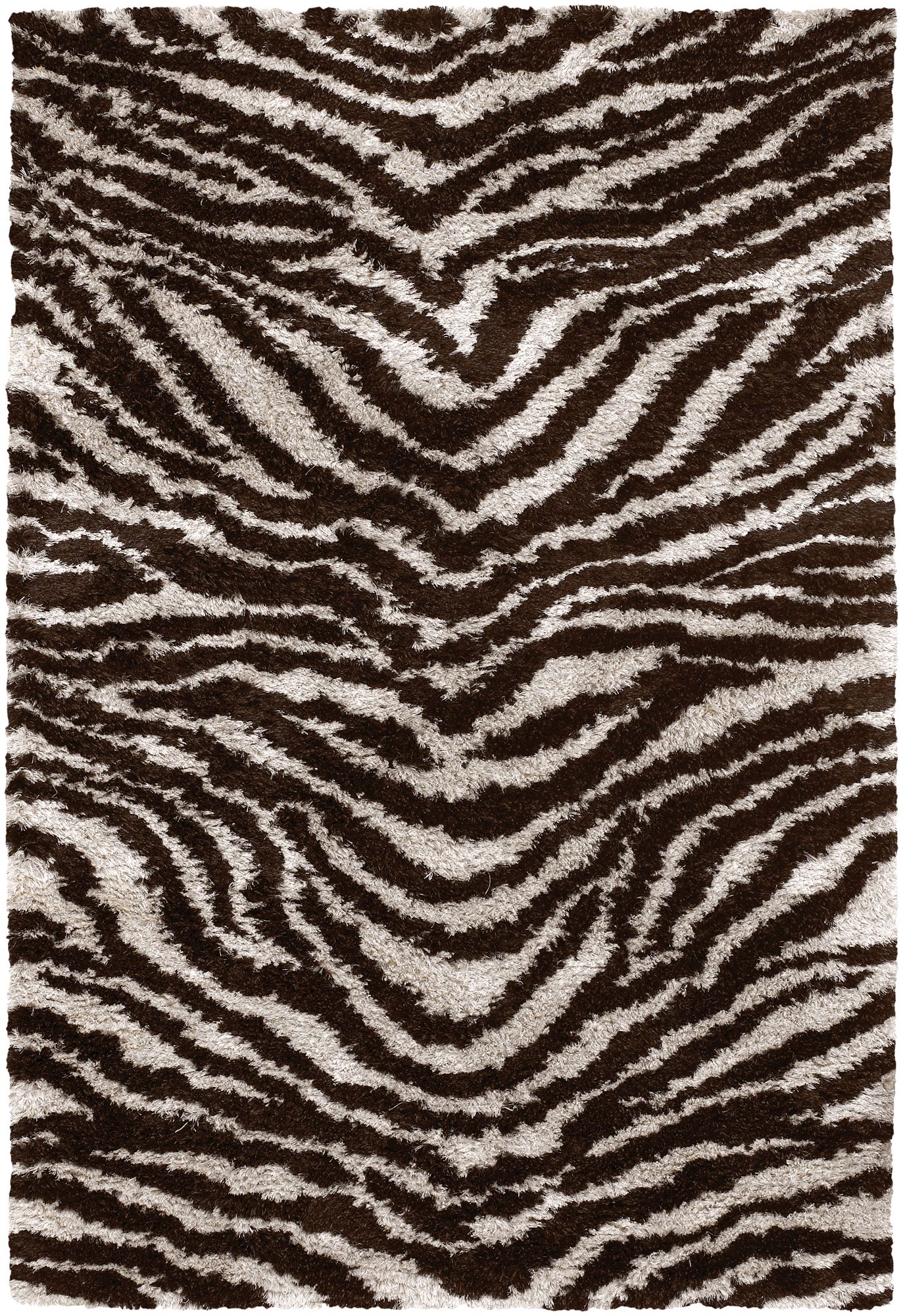 Chandra Amazon AMA5604 White and Brown Area Rug