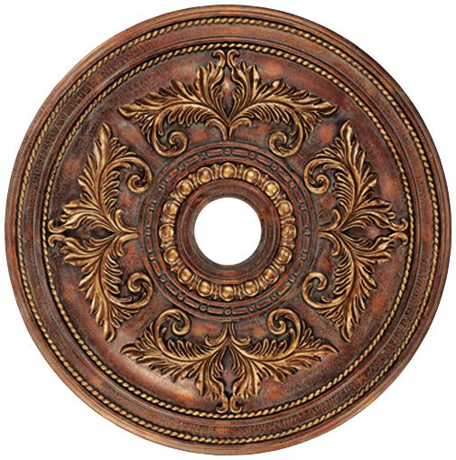 Pascola 30 1 2 Wide Greek Bronze Ceiling Medallion 6g486