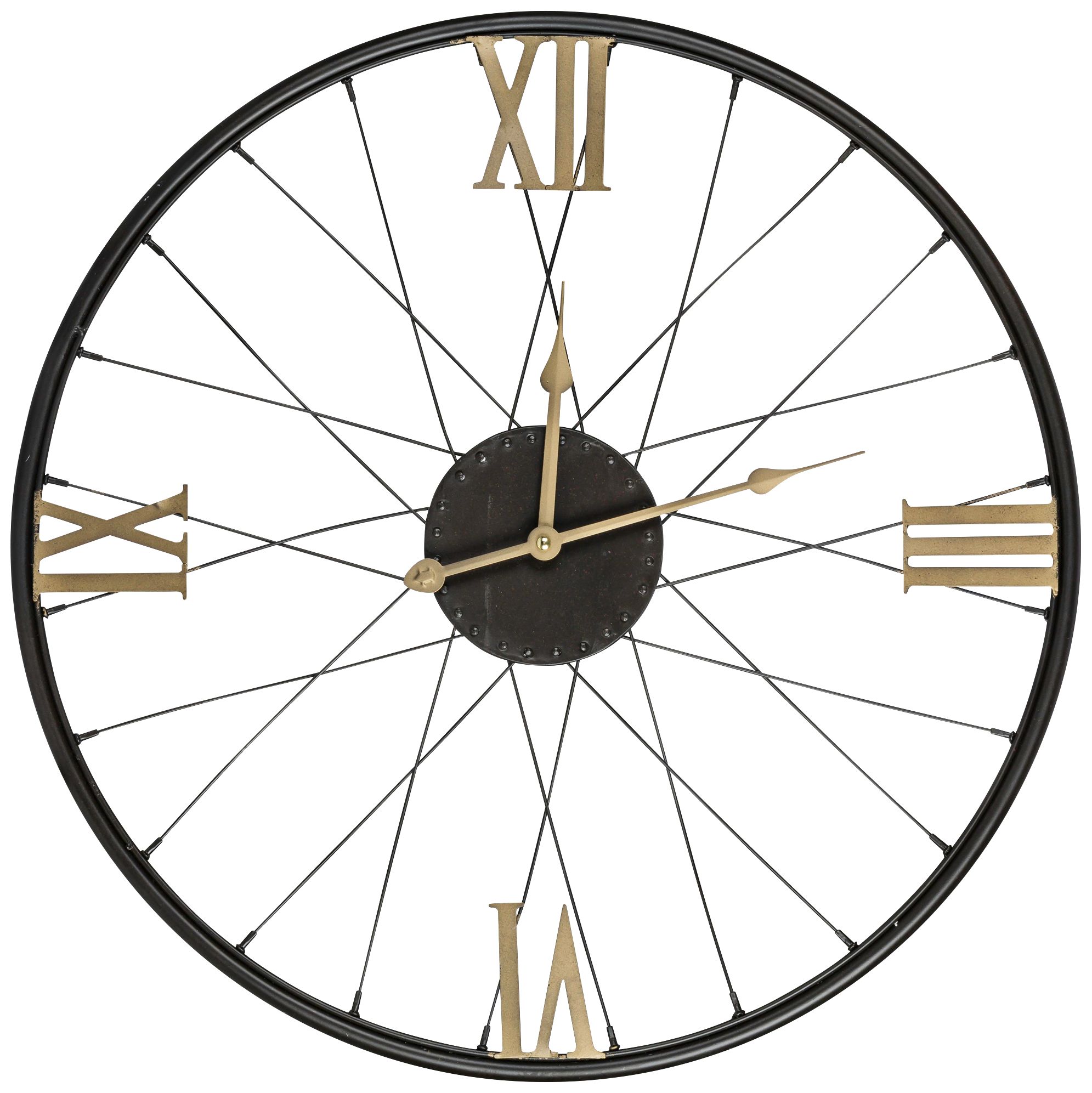 Dedon 21" Round Bicycle Wheel Wall Clock by Cooper Classics