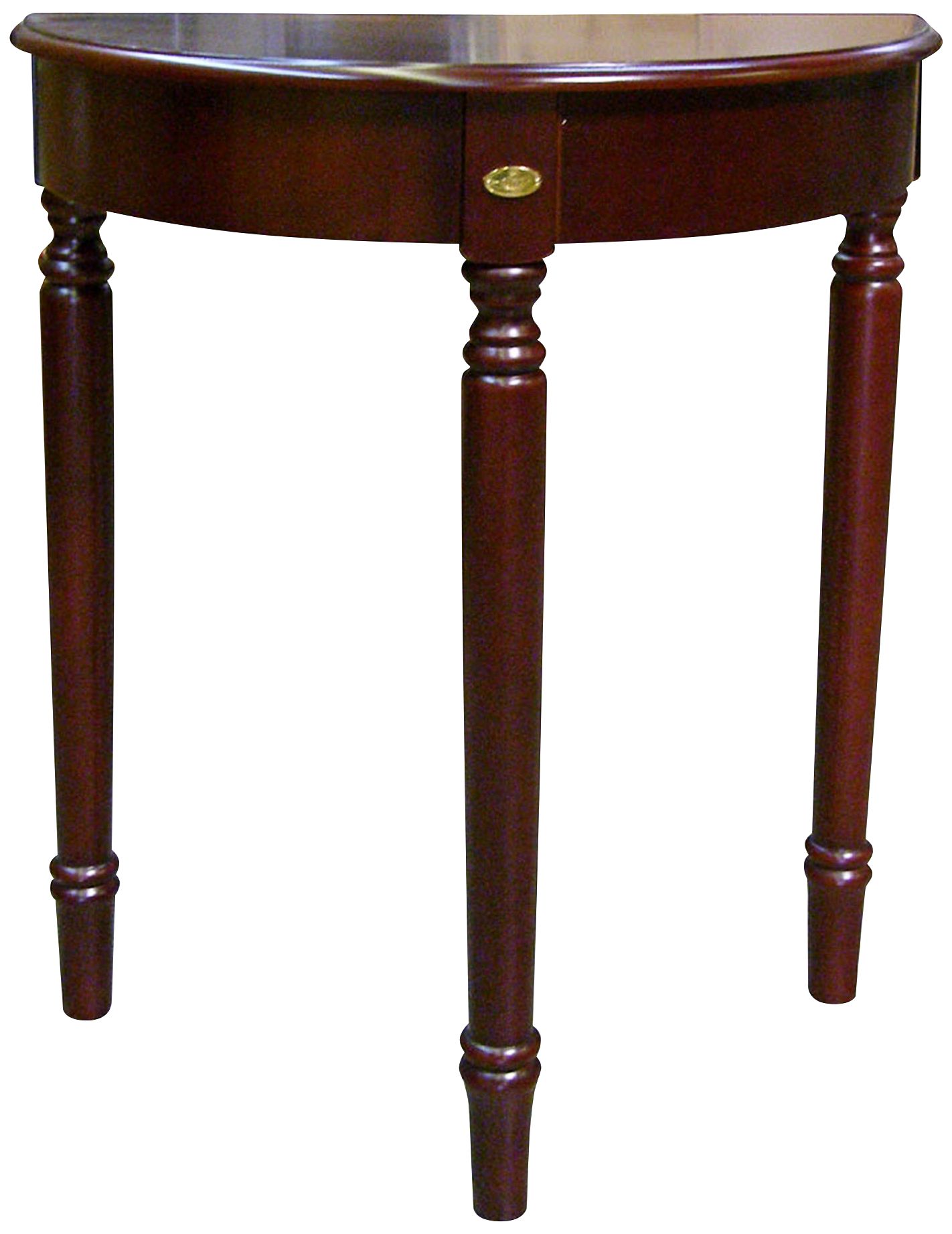 Raegan 24" Wide Cherry Finish Crescent End Table