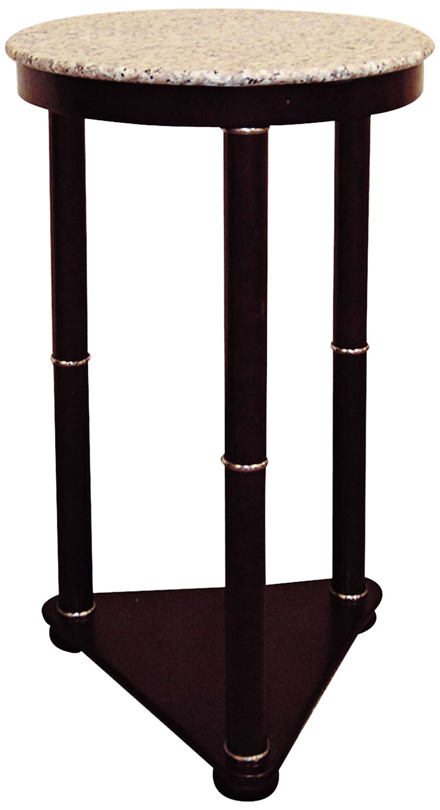 Balles 11 1/2" Wide Faux Marble Top Round End Table