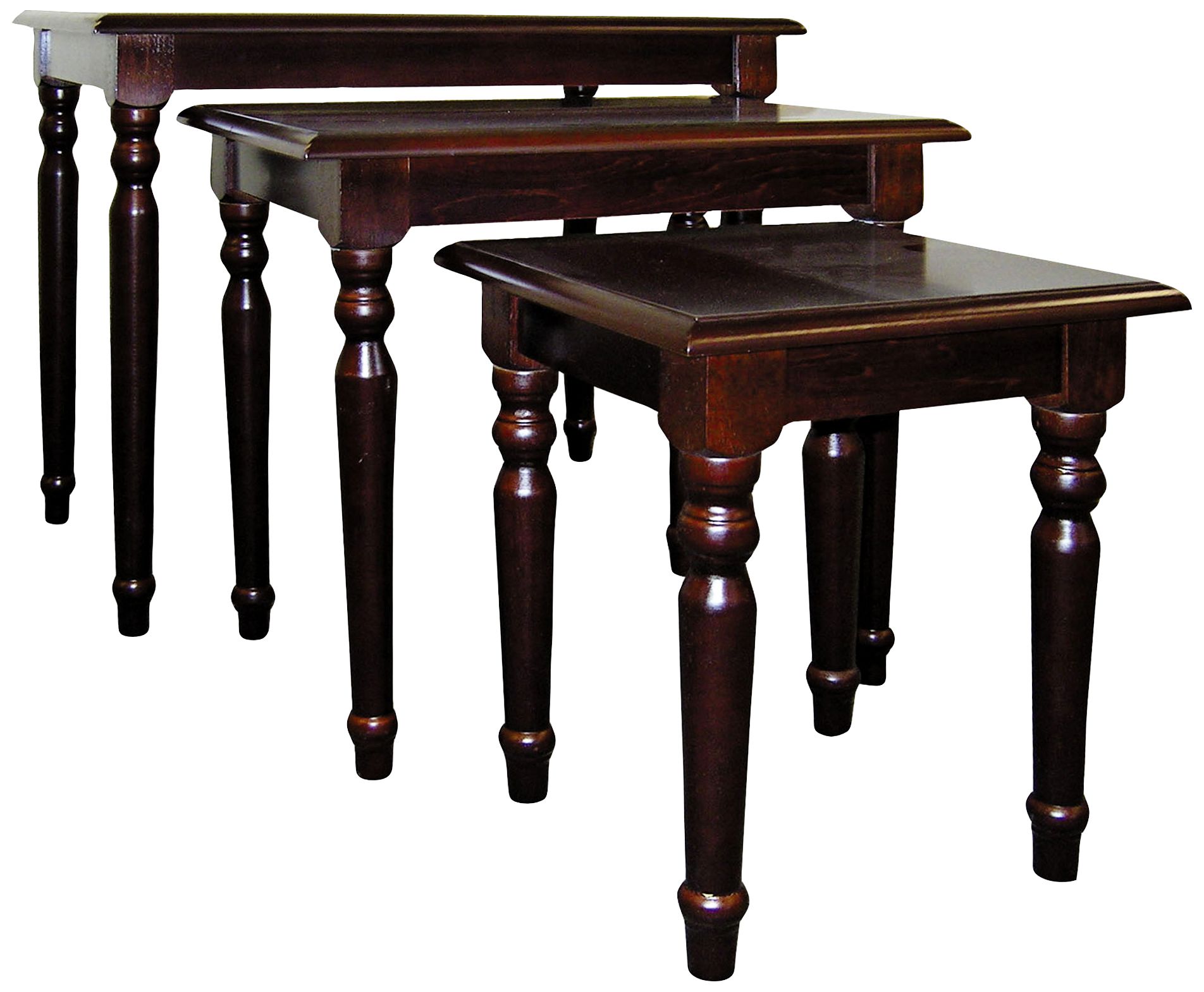 Lorelei 22" Wide Cherry Finish Nesting Tables