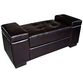 Leather Benches Seating Lamps Plus