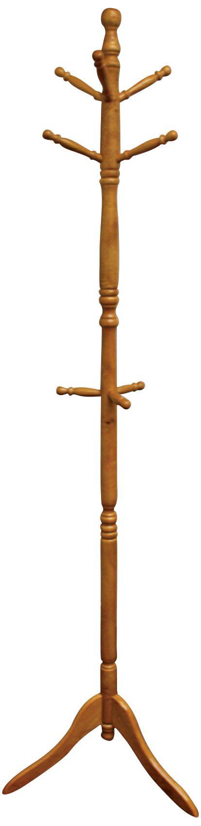 Riccio 71 1/2" High Natural Oak Swiveling Coat Rack