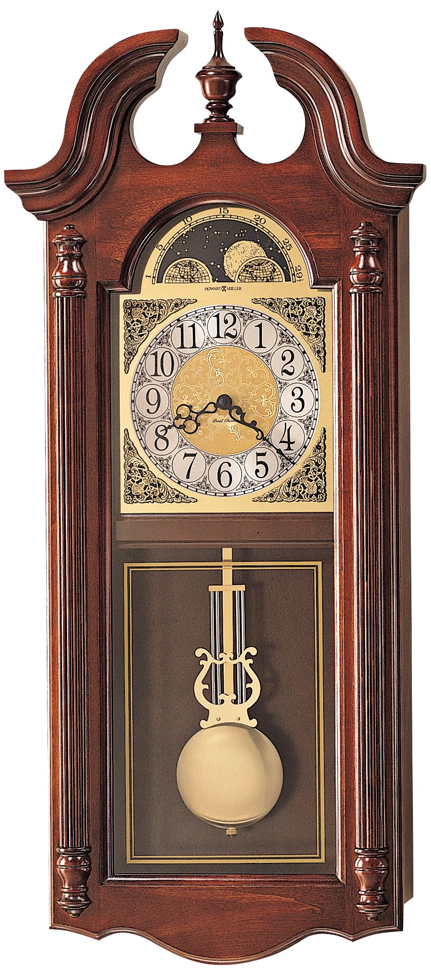 Fenwick 30 1/4" High Chiming Pendulum Wall Clock
