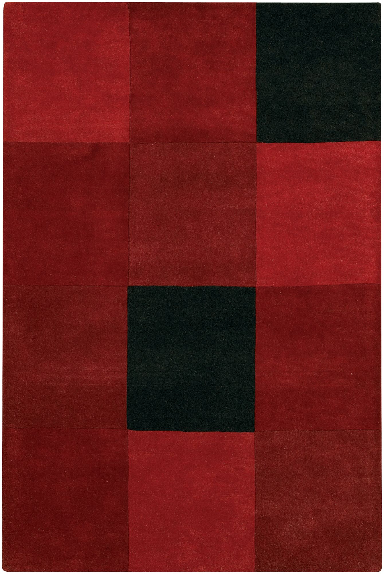 Chandra Antara ANT109 Red and Black Area Rug