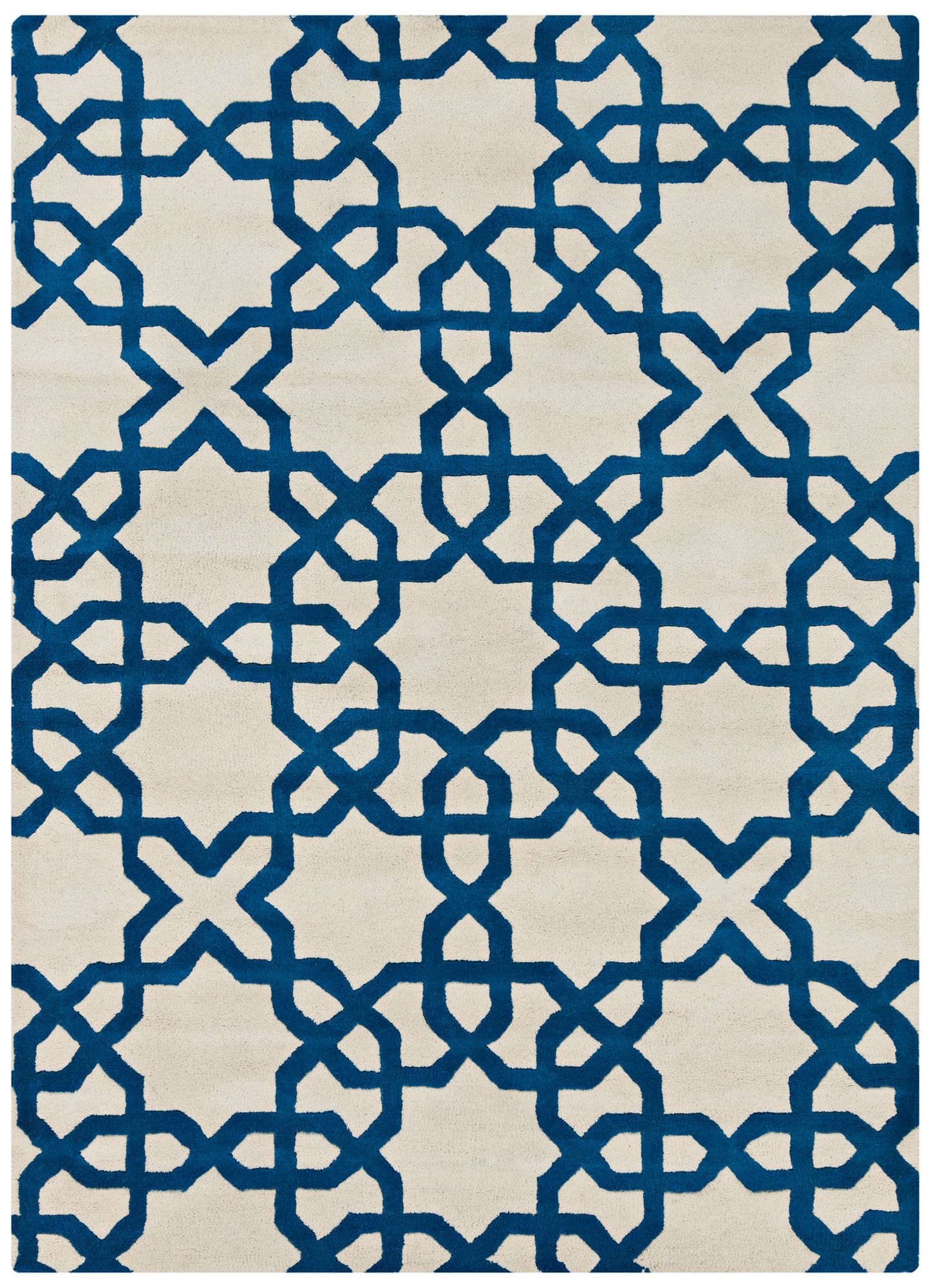 Chandra Davin DAV25803 White Wool Area Rug