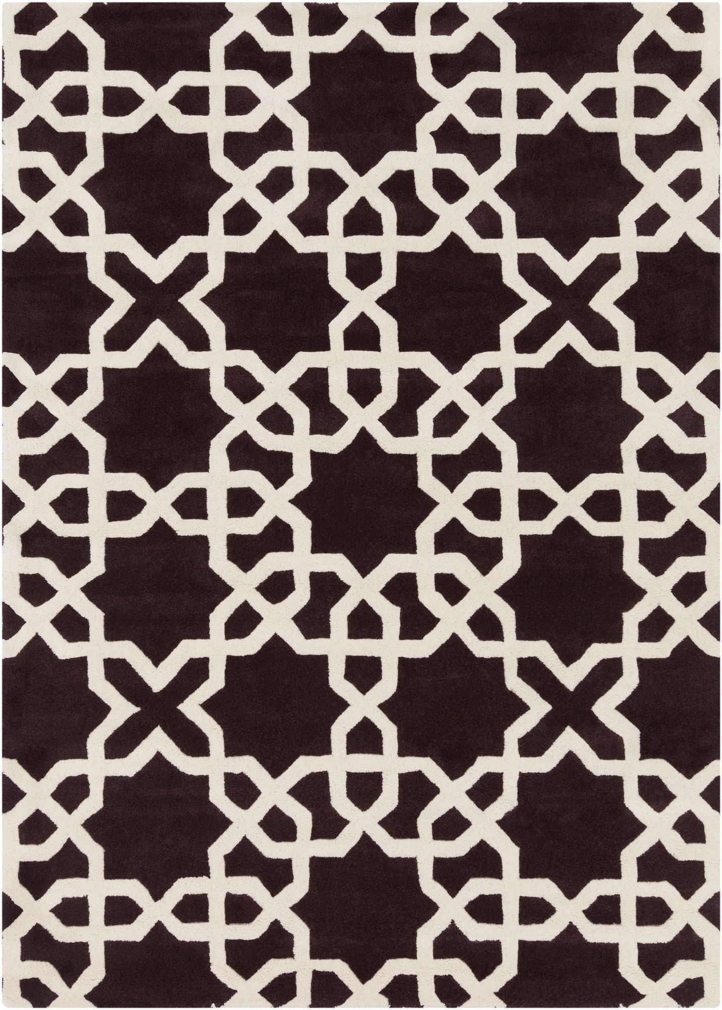 Chandra Davin DAV25806 Brown Wool Area Rug