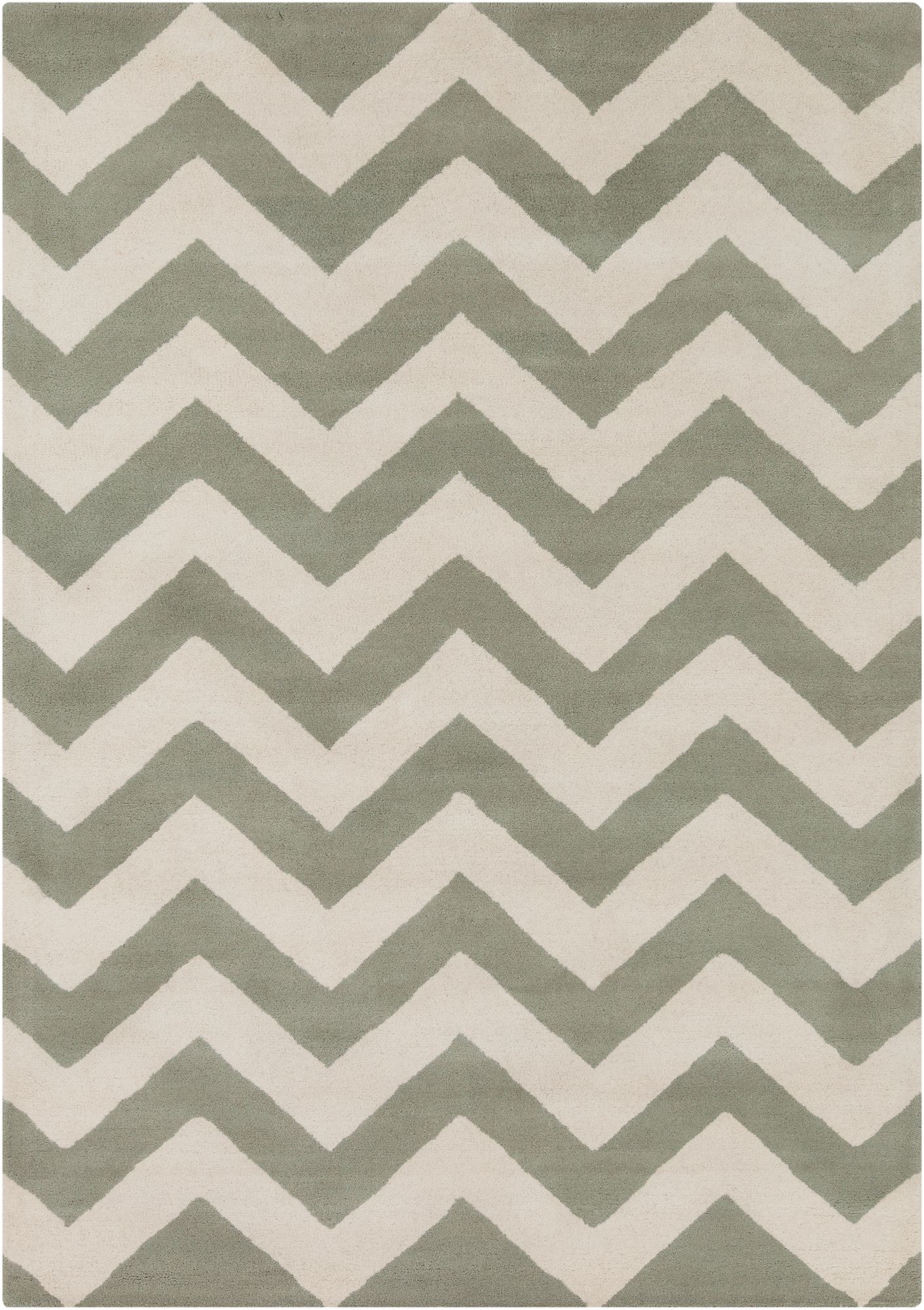 Chandra Davin DAV25824 Gray Chevron Wool Area Rug