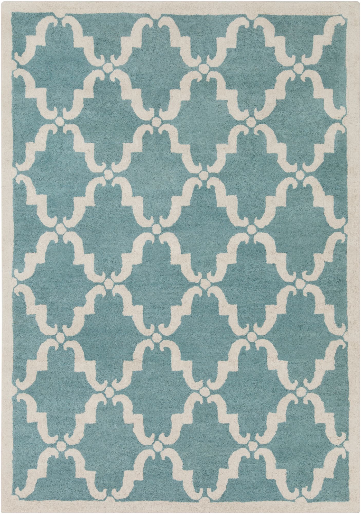 Chandra Davin DAV25827 Blue Wool Area Rug