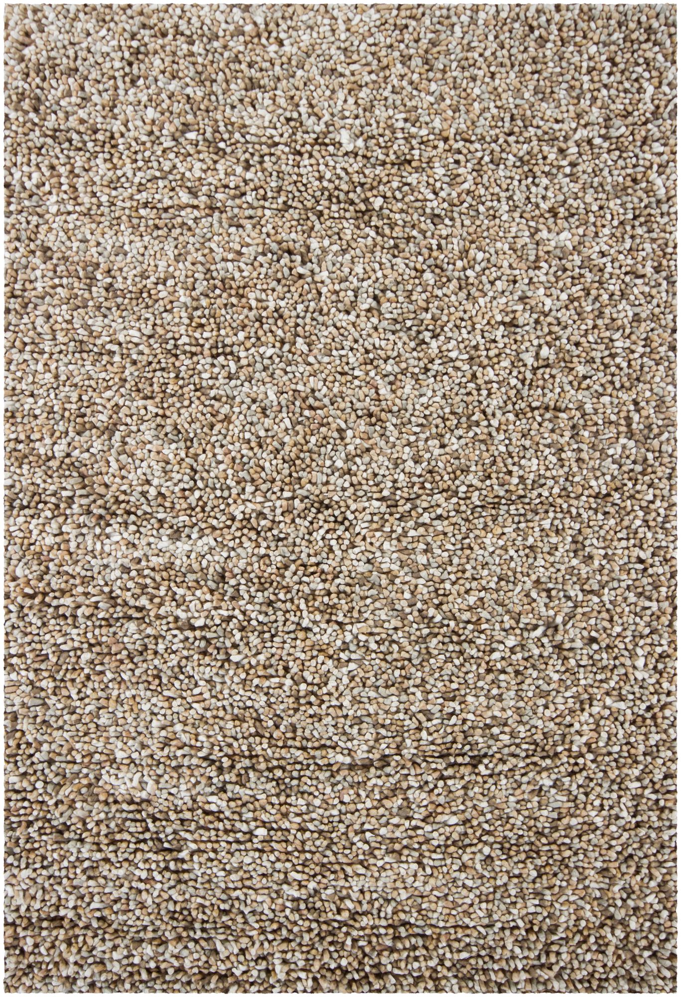 Chandra Gems GEM9603 Taupe and Ivory Shag Rug
