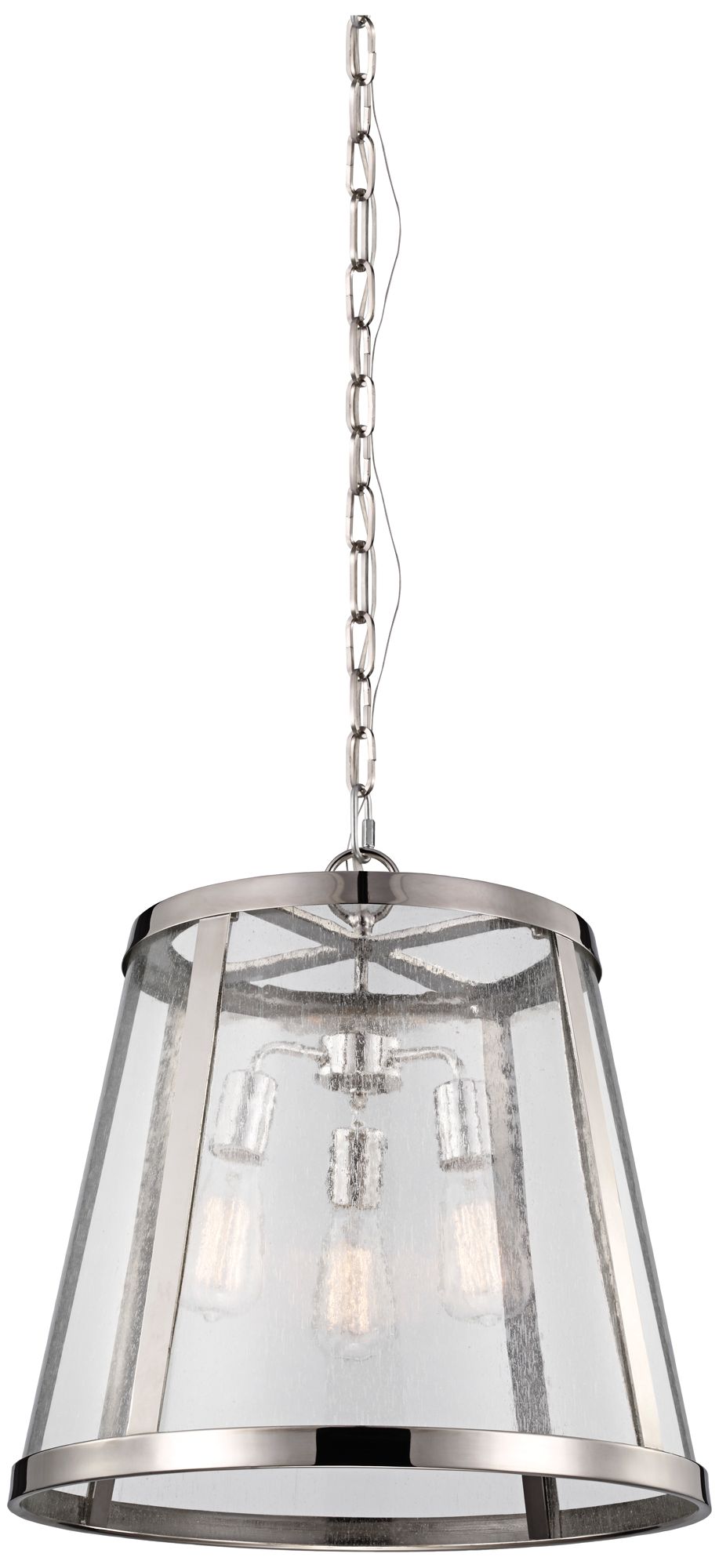Feiss Harrow 19" Wide Polished Nickel Pendant Light