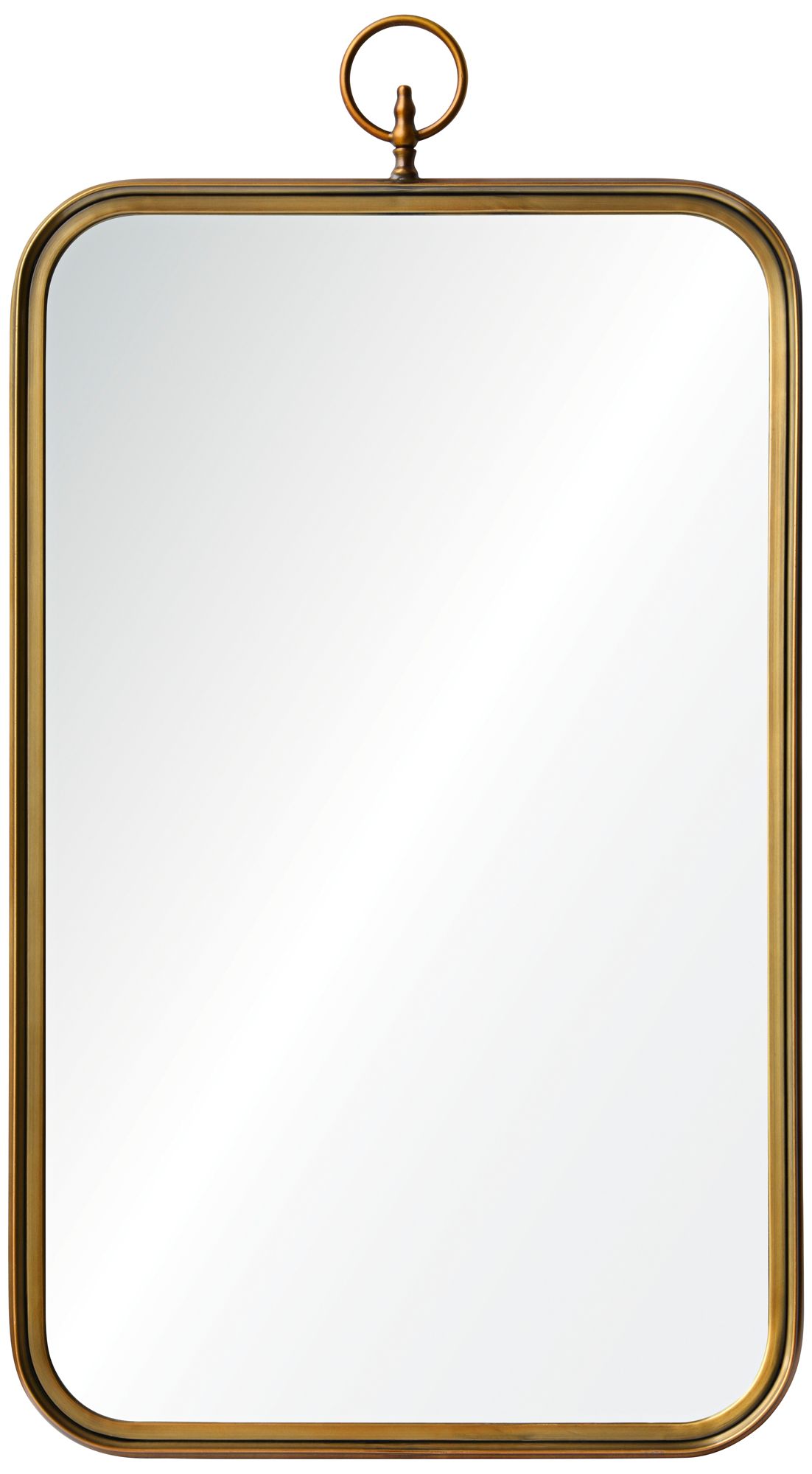 brass mirror