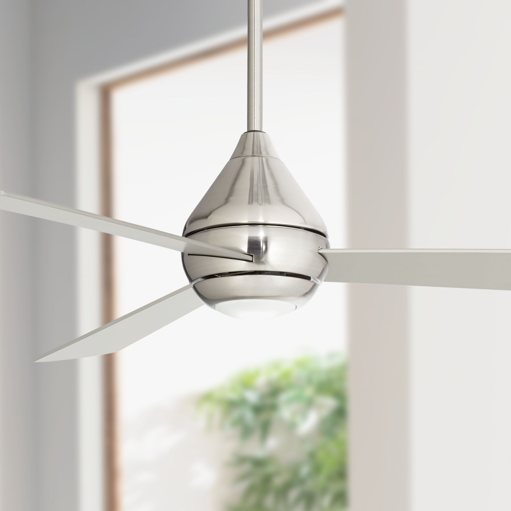 Details About 52 Modern Ceiling Fan With Light Led Brushed Nickel For Living Room Kitchen