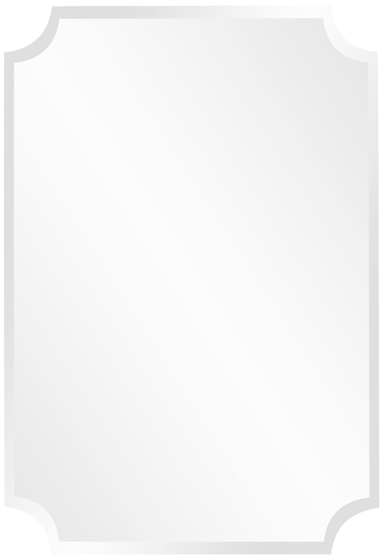 Howard Elliott 24" x 36" Cut Corner Frameless Wall Mirror