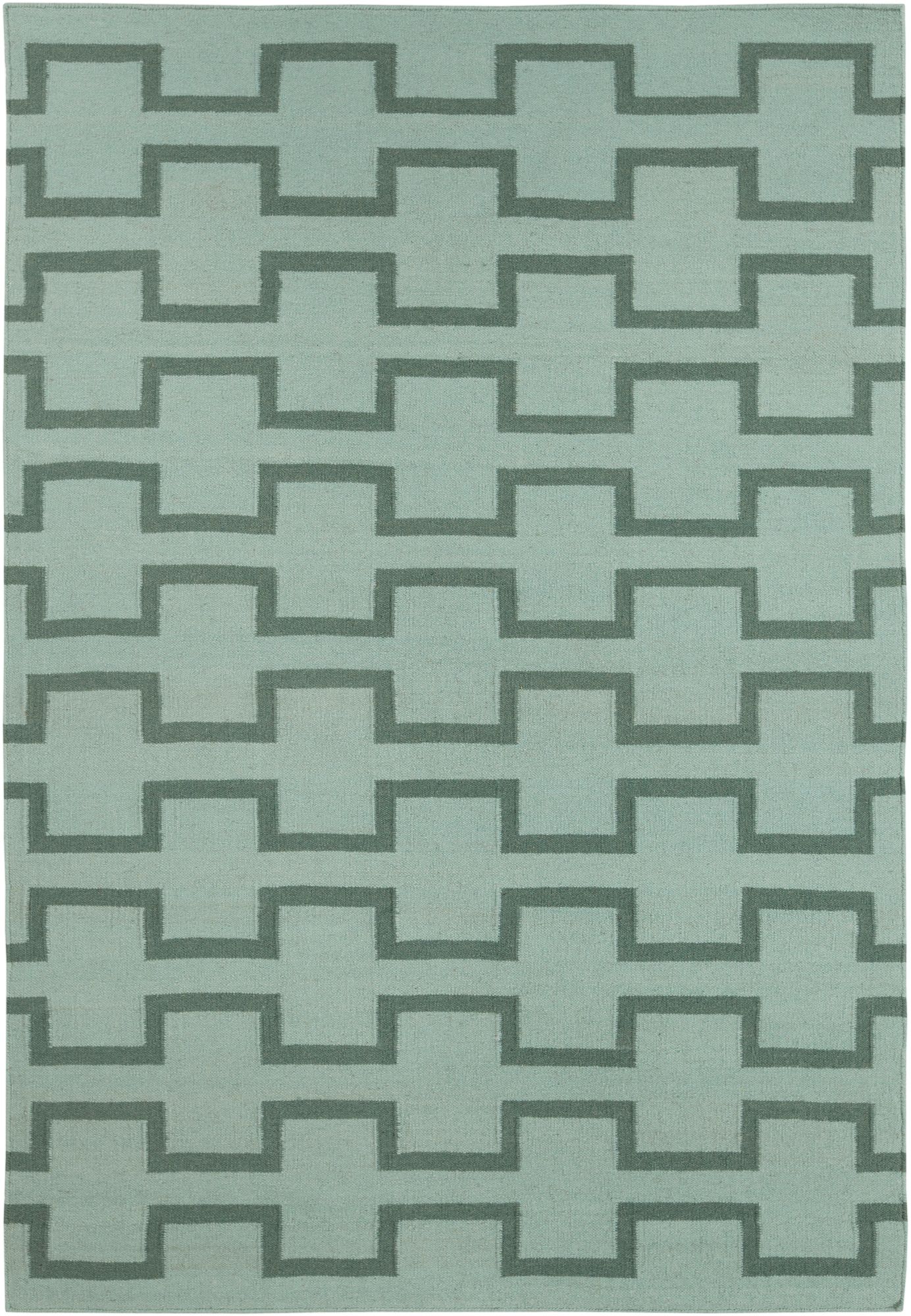 Chandra Lima LIM25701 Green Wool Area Rug