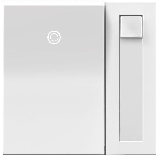 adorne® White 450 Watt CFL/LED/Incandescent Paddle Dimmer