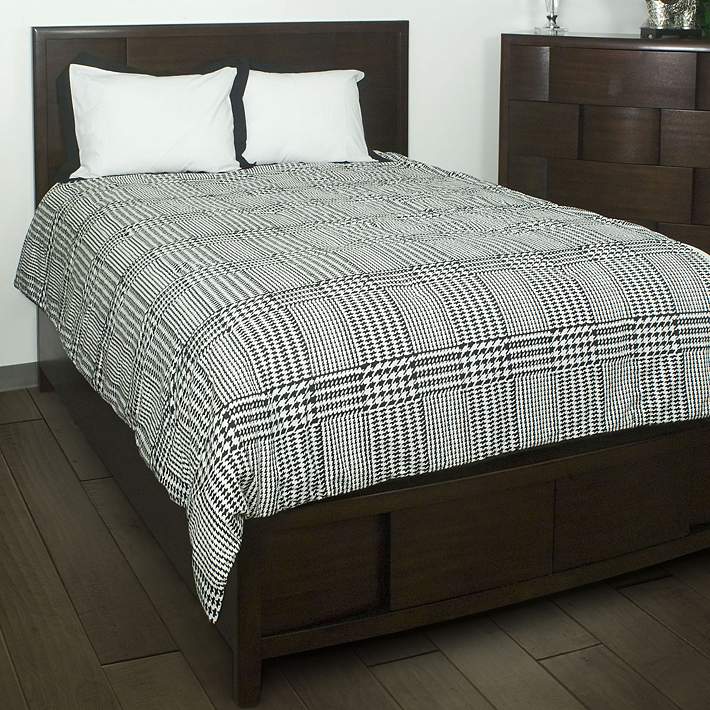 Houndstooth Comforter Bedding Set 6m524 Lamps Plus