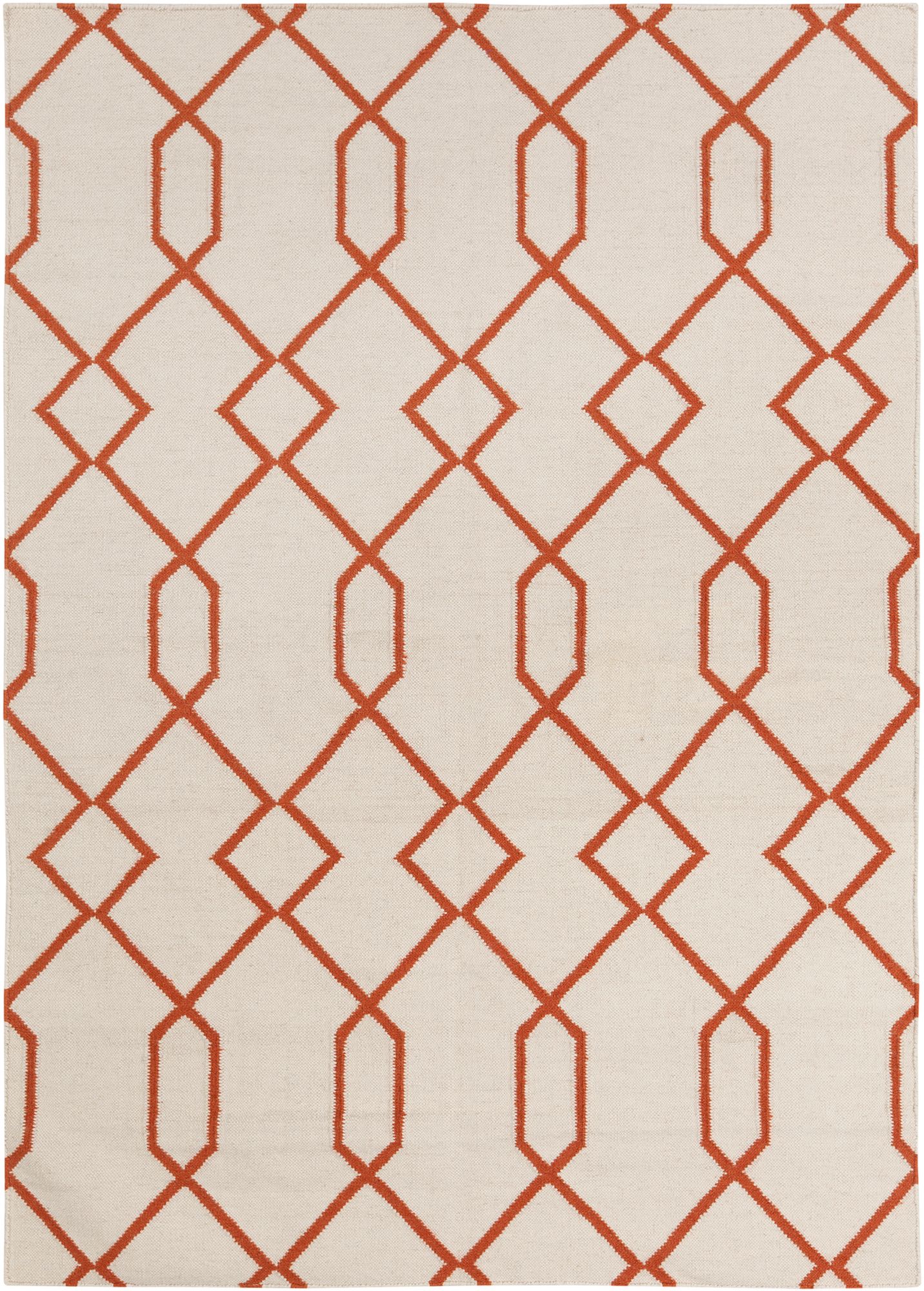 Chandra Lima LIM25712 Beige and Orange Area Rug