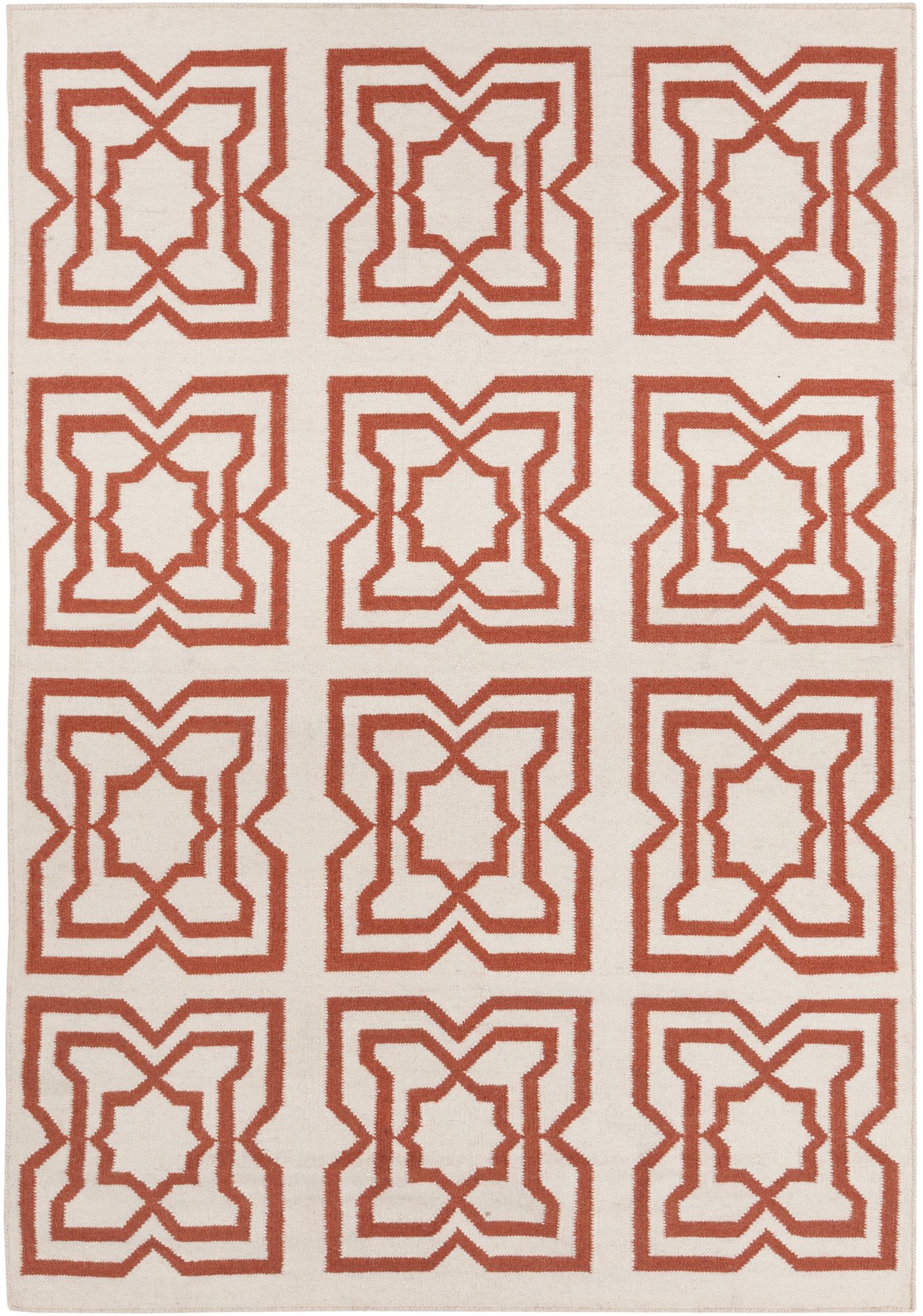 Chandra Lima LIM25719 Beige and Orange Area Rug