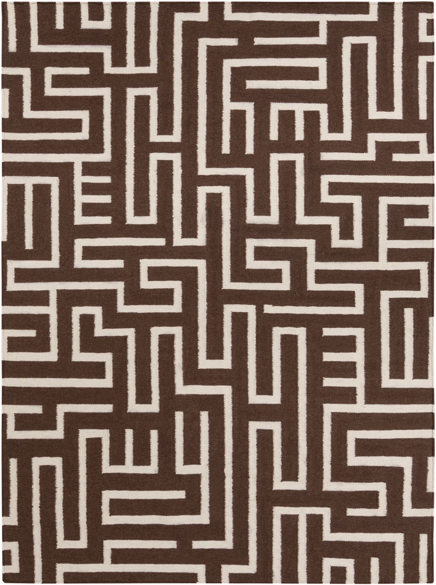 Chandra Lima LIM25725 Brown Wool Area Rug
