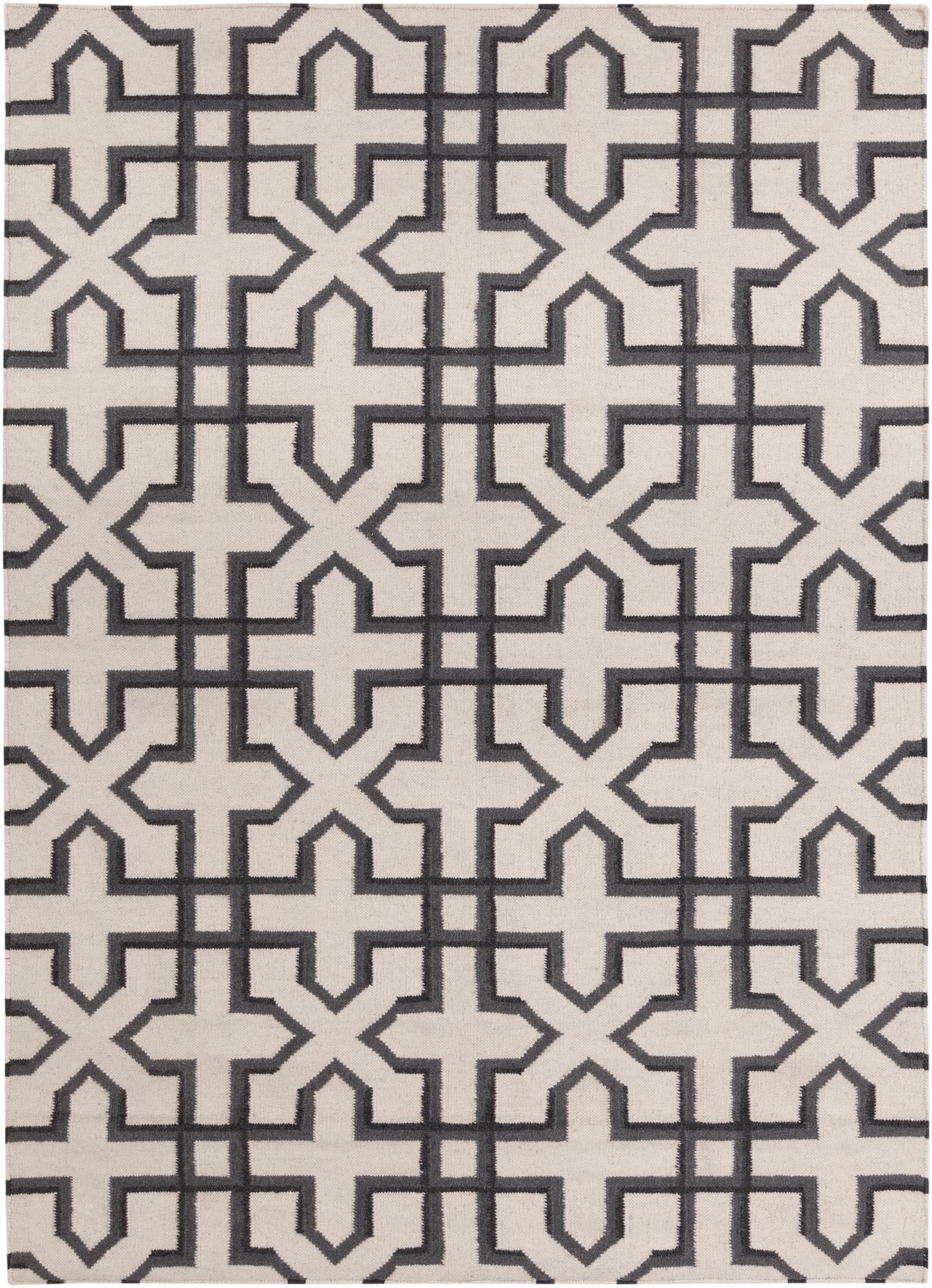 Chandra Lima LIM25740 Gray and White Wool Area Rug