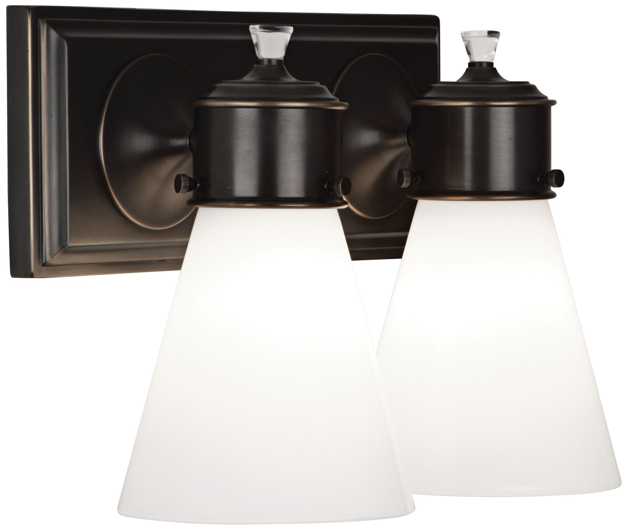 Blaikley 13 1/4"W Deep Patina Bronze 2-Light Wall Sconce