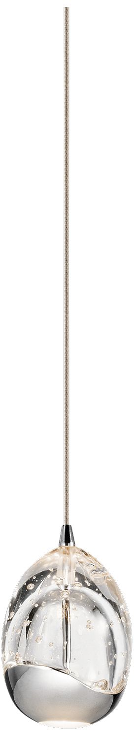 Elan Lavinia 3 1/2" Wide Chrome Finish LED Mini-Pendant