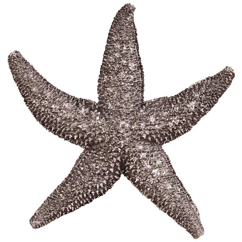 Howard Elliott Deep Pewter Small 12&quot; Wide Starfish Wall Art