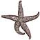 Howard Elliott Deep Pewter Medium 16" High Starfish Wall Art