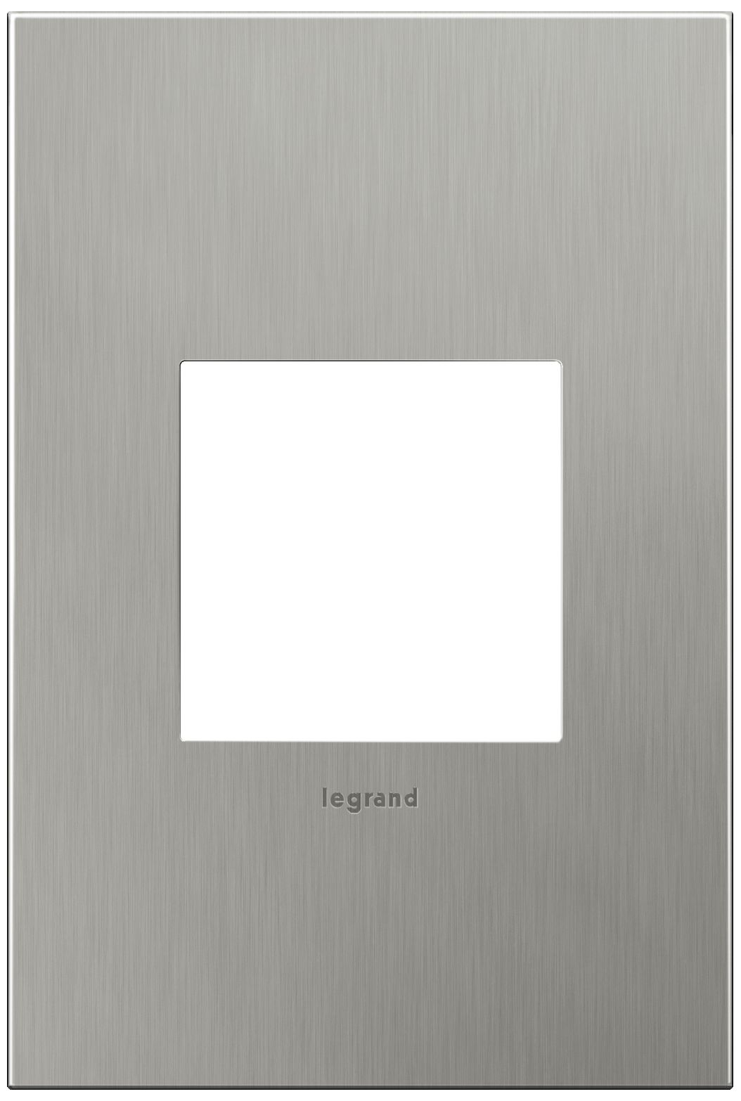 adorne® 1-Gang Brushed Stainless Steel Wall Plate