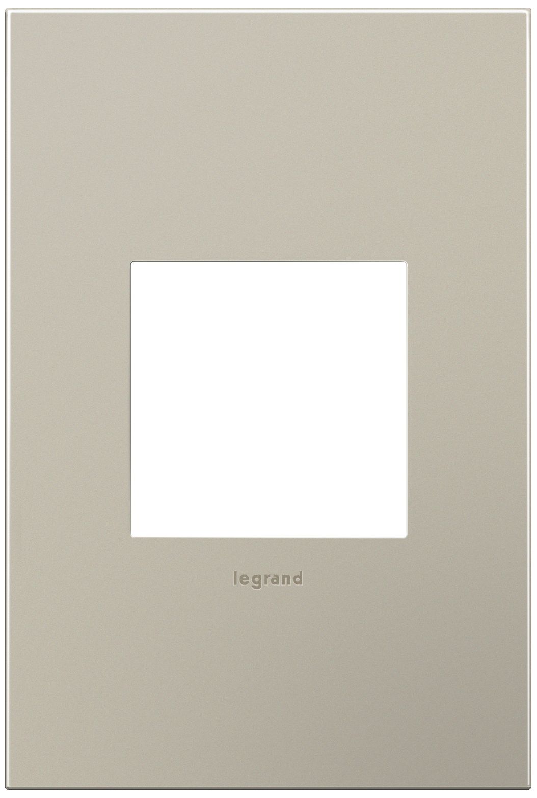 adorne® 1-Gang Satin Nickel Wall Plate