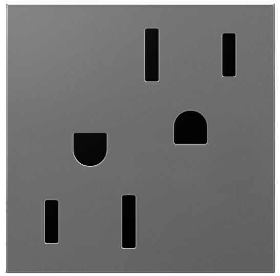 adorne® Magnesium 15A Tamper-Resistant Wall Outlet