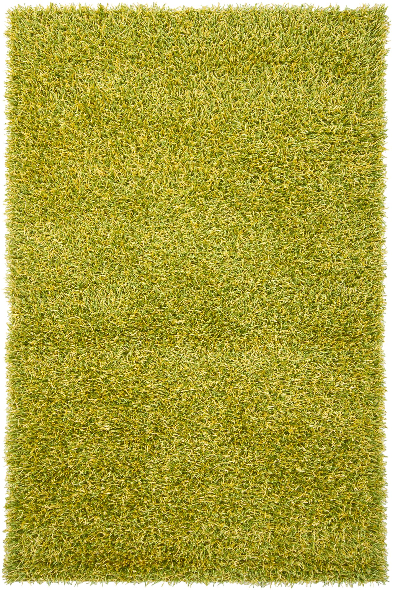 Chandra Zara ZAR14511 Green and Yellow Shag Rug