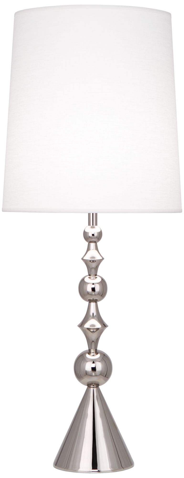 Jonathan Adler Harlequin Polished Nickel Table Lamp