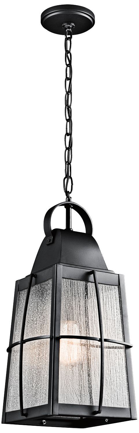 Kichler Tolerand  19 3/4"H Black Outdoor Hanging Light