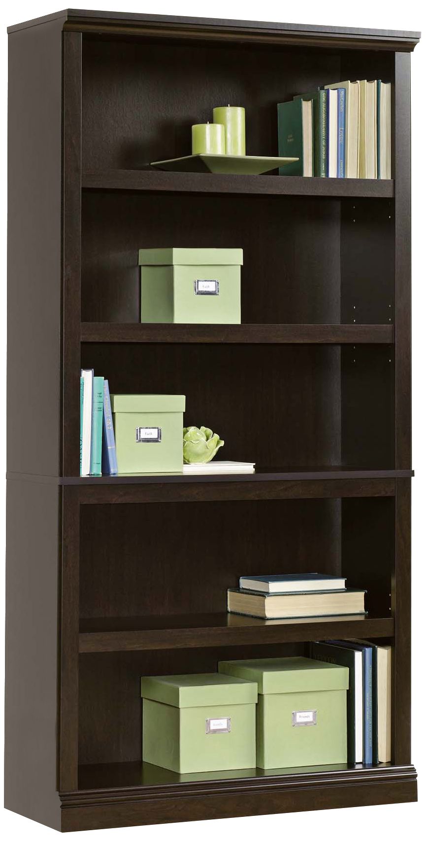 Select 69 3/4" High 5-Shelf Split Bookcase