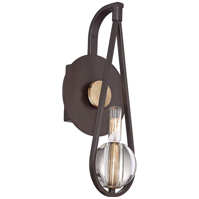 Quoizel Uptown Seaport 15&quot; High Bronze Wall Sconce