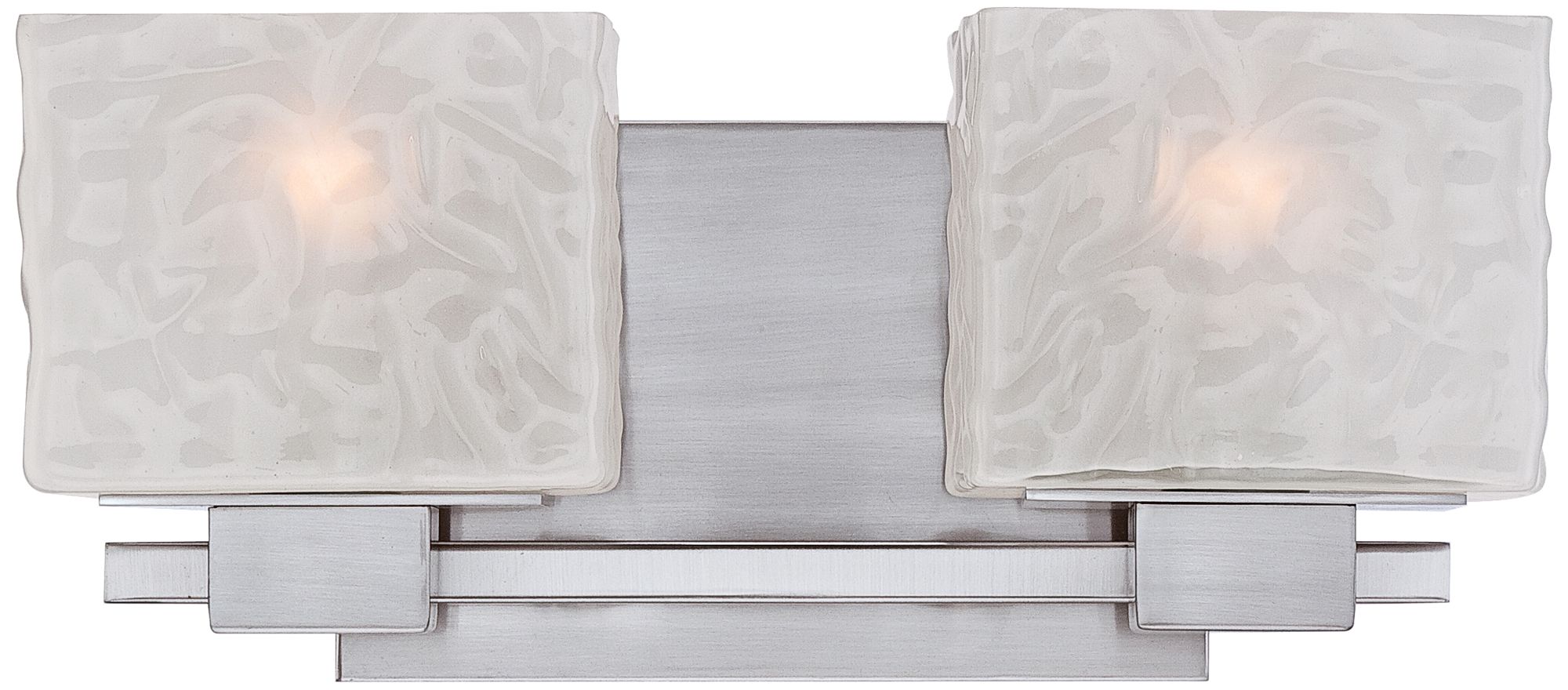 Quoizel Melody 15" Wide Nickel 2-Light Bath Fixture