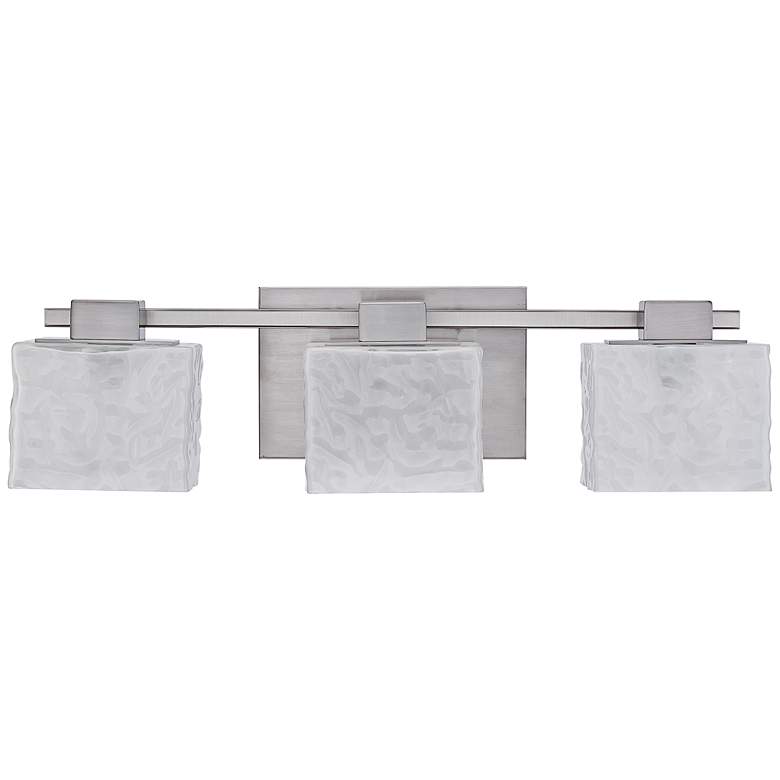 Image 2 Quoizel Melody 24" Wide Nickel 3-Light Bath Fixture