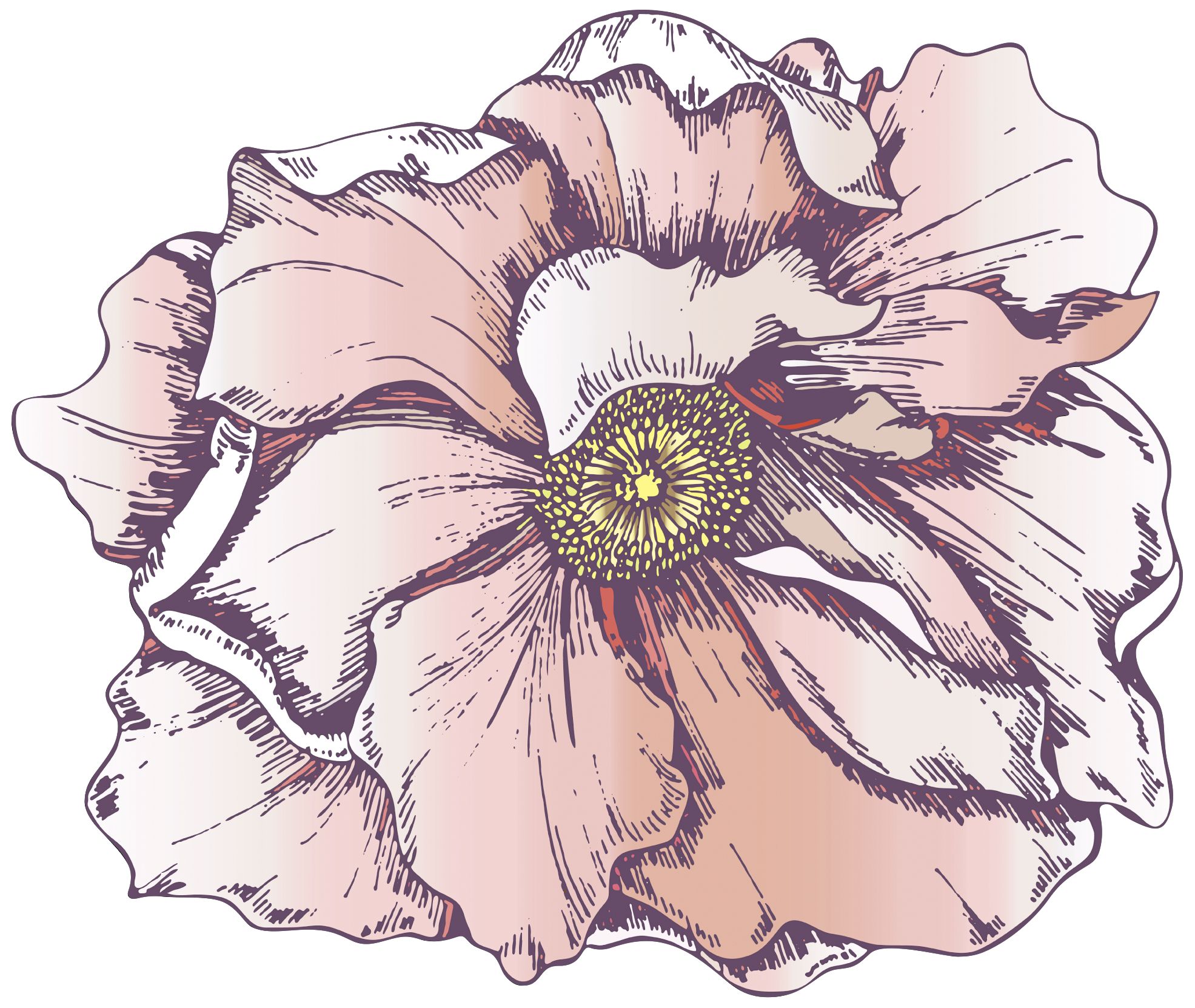 Rose Bloom Wall Decal – Floral Removable Sticker for Home Decor